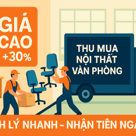 Thanh lý bàn ghế, nội thất văn phòng trọn gói, giá cao – nhận tiền ngay trong ngày!