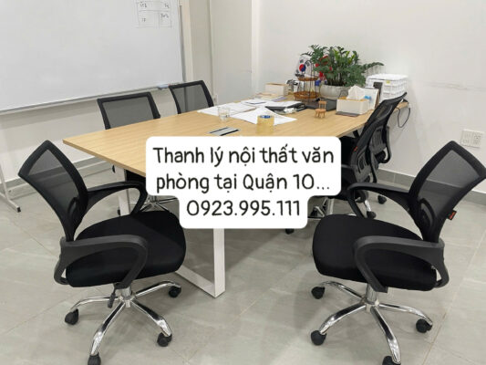 Thanh lý nội thất văn phòng tại Quận 10