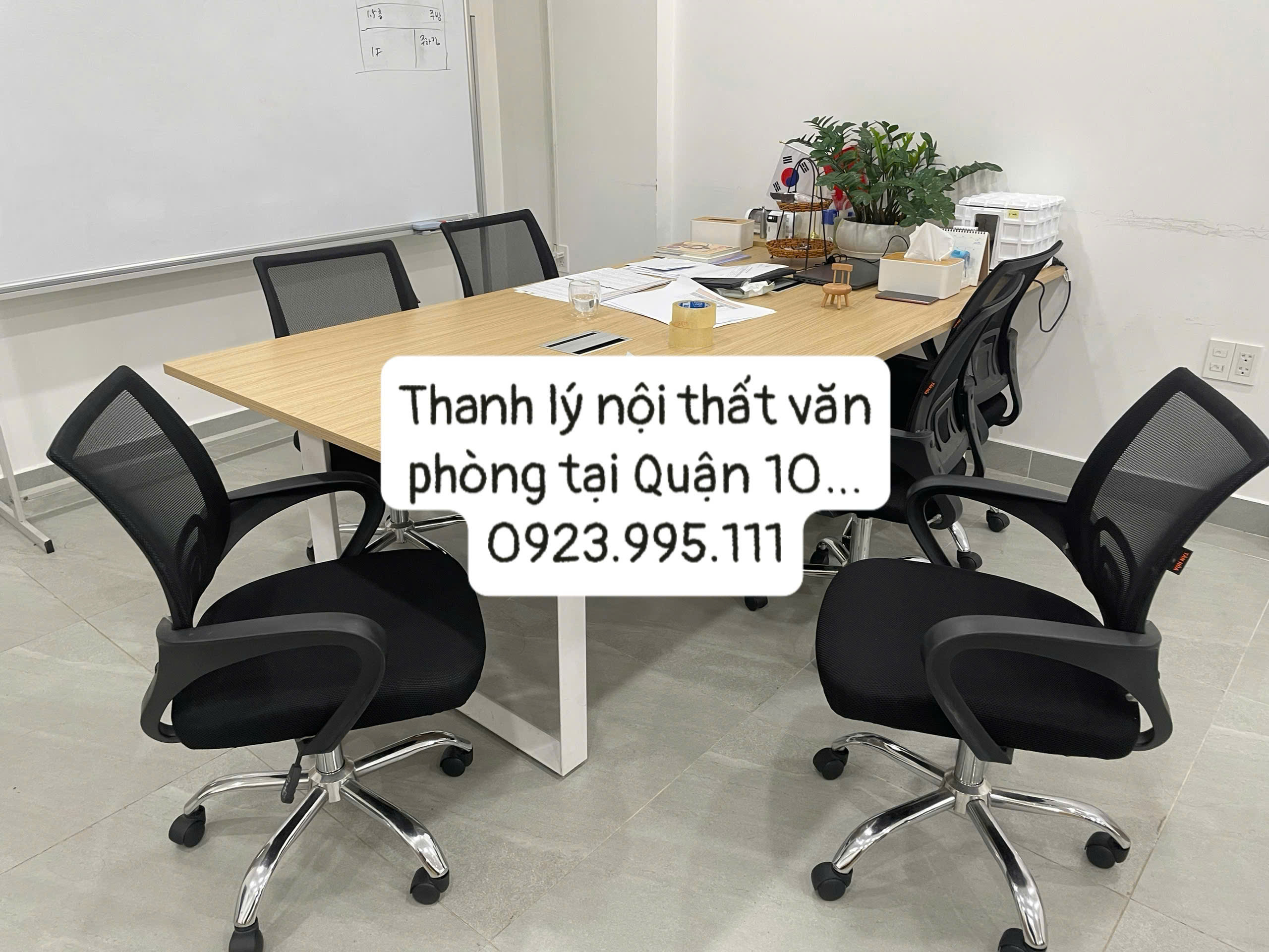 Thanh lý nội thất văn phòng tại Quận 10