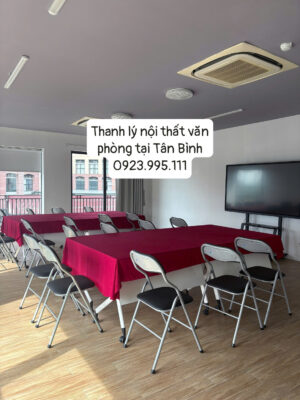 Thanh lý nội thất văn phòng tại Tân Bình